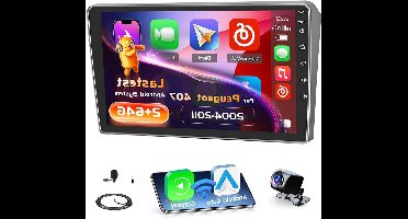 Android CarPlay Radio – Autoradio Multimedia Systeem – Navigatie Radio – Touchscreen Radio – 9 Inch Scherm – Draadloze CarPlay & Android Auto – GPS Navigatie & DSP Geluid