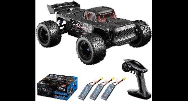 RC Buggy – Afstandsbedienbare Auto – Offroad Racewagen – 4WD RC Auto – Drift Buggy – 1:12 Schaal – 70 km/u Topsnelheid – 3 Batterijen Inclusief – Zwart