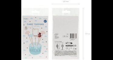 PartyDeco Taart Toppers Teddybeer