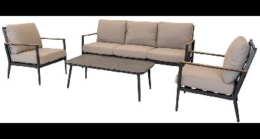 Feda loungeset - matt antraciet