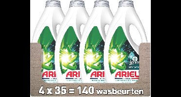 Ariel Vloeibaar Wasmiddel +Touch Van Lenor Unstoppables - 4 x 35 Wasbeurten