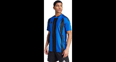 adidas T-shirt Heren Striped 24 Jersey Blauw-Donkerblauw - Maat S