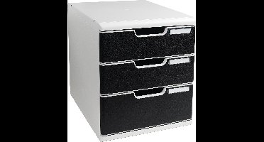 Exacompta Ladenbox MODULO A4 5 gesloten laden Black Office - Zwart - 325014D