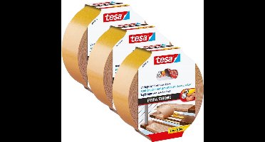 Tesa Extra Strong - Dubbelzijdige Tapijttape - 25m x 50mm - Binnen & Buiten - Weerbestendig