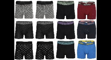 Apollo 12-pack: Print Mix - maat M