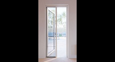 Bruynzeel plissévliegendeur - plisséhordeur S900 N 96x233-236 cm wit