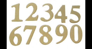 GC Kartonnen Cijfer Set 40 mm 2x10 stuks