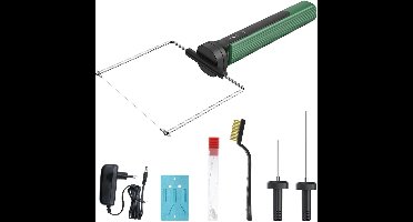 Core® Professionele Piepschuimsnijder - 3-in-1 Piepschuimsnijder met Verwisselbare Opzetstukken - Gloeidraad -Groen- ‎25 x 16 x 6 cm; 500 g