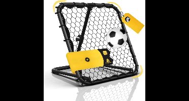 Core® Rebounder voetbal - Rebounder – Stuitbaltrainer – Verstelbaar – Zwart - 10cm x 10cm x 5cm