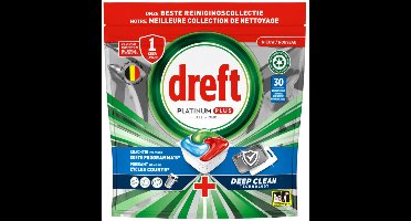 Dreft Platinum plus Allin1 - 30tabs465g - original deep clean vaatwasmiddel