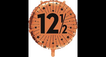 3x Folieballon koper 12,5 jaar jubilium - Signature Years - Verjaardag Feestje Versiering Feestdecoratie Decoratie Ballon Folie