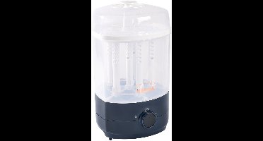 Béaba Stoomsterilisator 2-in-1 - Met Droogfunctie - Snel & Hygiënisch - 8 Minuten - BPA-vrij – Grijs/Wit