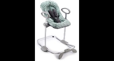 Béaba - Up & Down Wipstoel Baby - In Hoogte Verstelbare Schommelstoel - Babyschommel - 4 Hoogtes & 3 Ligstanden - Inclusief 5-Punts Gordel - Groen