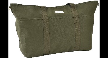 Béaba Madrid XXL Verzorgingstas - PFAS-vrije Luiertas - Luiertas met 11 Opbergvakken - 65x18x34,5cm - Inclusief Verschoningsmatje & Isothermisch Vak - Kaki