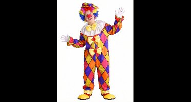 Veelkleurige clown kostuum voor kinderen  - Verkleedkleding - 152/158