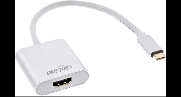 InLine USB-C - HDMI 4K 60Hz adapter | zilver | 0,20 meter