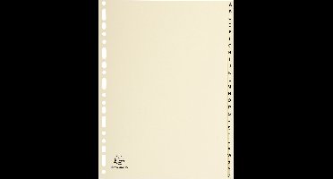 Exacompta 5x Tabbladen in karton 155g - 26 tabs - A tot Z - A4 - Ivoor - 1126E