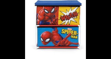Marvel Spiderman Opbergplank Met 3 Lades Rood
