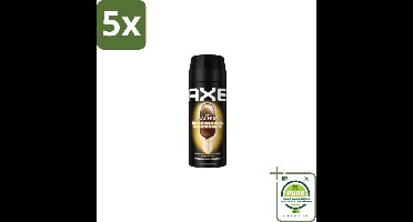 5 x Axe – Deodorant Bodyspray – Magnum Gold Caramel Billionaire – 150 ml - Grootverpakking - Deodorant - Bodyspray - Luxe Geur - Chocolade Geur - Karamel Geur
