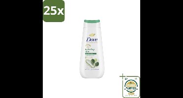 25 x Dove – Douchecrème – Hydrating Care – 225 ml - Grootverpakking - Douchecrème - Hydratatie - Droge Huid - Aloë Vera - Berkenwater