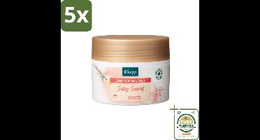 5 x Kneipp – Body Scrub – Silky Secret Cream & Oil – 200 g - Grootverpakking - Body Scrub - Huid Verzorging - Exfoliatie - Zijdeboombloemextract - Dode Huidcellen