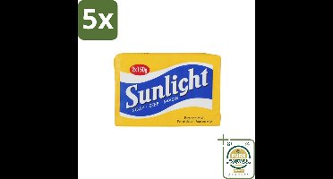 5 x Sunlight – Huishoudzeep – Klassiek – 150 g - Grootverpakking - Sunlight Zeep - Huishoudzeep - Klassieke Zeep - Zeep Voor Kleding - Zeep Voor Huid