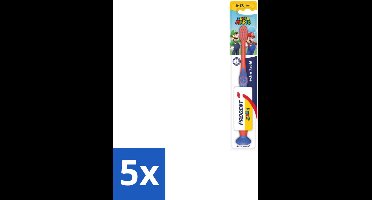 5 x Prodent – Tandenborstel – Super Mario – 6+ jaar - Tandenborstel Kinderen 6+ Jaar - Super Mario Tandenborstel - Tandenpoetsen Voor Kinderen - Prodent Super Mario - Tandenborstel 6-13 Jaar
