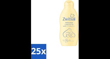 25 x Zwitsal – Wascrème – Zeepvrij – 200 ml - Babyhuid Verzorging - Zeepvrij Wascrème - Baby Wascrème - Gevoelige Huid - Anti-prik