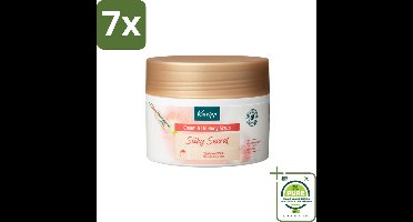 7 x Kneipp – Body Scrub – Silky Secret Cream & Oil – 200 g - Grootverpakking - Body Scrub - Huid Verzorging - Exfoliatie - Zijdeboombloemextract - Zachte Huid