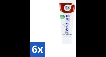 6 x Zendium – Tandpasta – Tandvlees Protect – 75 ml - Tandvleesbescherming - Gevoelig Tandvlees - Natuurlijke Tandpasta - Mondgezondheid - Fluoride