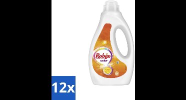 Robijn Vloeibaar Wasmiddel Color 20 Wasbeurten 1 liter - Voordeelverpakking - 12 stuks