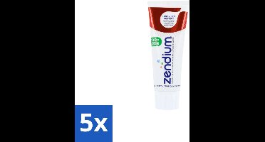 Zendium – Tandpasta – Tandvlees Protect – 75 ml - Bulkverpakking - 5 stuks