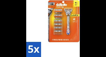 Gillette - Fusion5 – Houder + 6 Mesjes - Bulkverpakking - 5 stuks
