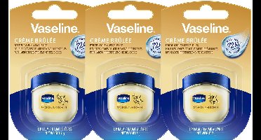 Vaseline Lip Therapy 7G Crème Brûlée | Voedende Lippenbalsem voor optimale hydratatie | 3x7g
