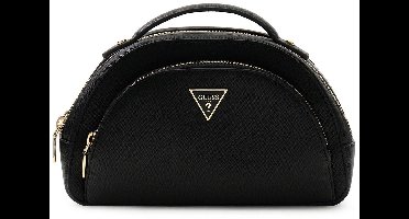 GUESS toilettas Beauty Case Double Zip Black zwart