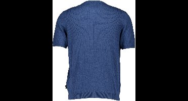 Bugatti - Shirt Blauw Bugatti Herren T-shirt 1/2 Arm T-shirts Blauw 7200-15552e