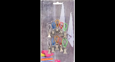 Handdoekknijpers Set 10 Stuks - Diverse Kleuren - Ideaal voor Badkamer en Keuken - Praktische Handdoekhouders