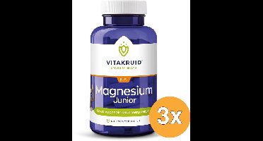 3x Vitakruid Magnesium Junior (90 kauwtabletten)