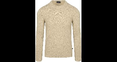 Suitable Pullover Bouclé Beige - Maat M - Heren - Sweater