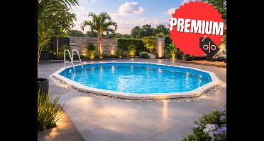 Interline Stalen zwembad Century Rond 6,40 m Premium Pakket