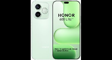 HONOR 600 Lite 5G Smartphone - 256GB - Groen - 6520mAh - 45W SuperCharge - 108MP - 120Hz AMOLED - IP66