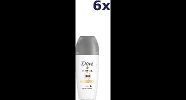 6x Dove 50ml Roll On Invisible Dry deodorant