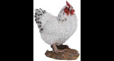 Esschert Design Decoratieve Haan - Wit - 17 x 11 x 19,5 cm