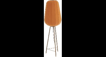 Light & Living - vloerlamp - BIBURY - bruin - hout textiel - driepoot-lamp - E27 - 1897994