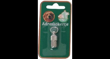 Gebr. De Boon Adreskoker - Honden adreskoker - Hondenpenning - Kattenpenning - Adreskoker kat - Adreskoker hond - Chroom - 26 mm