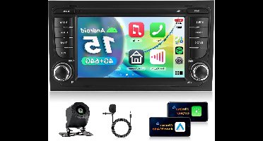 Android Autoradio – Auto Radio – Multimedia Systeem – Navigatiesysteem – Infotainment Systeem – Android 15 OS – 7 Inch HD Touchscreen