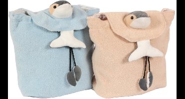 PIA Soft Toys – Set van 2 Pluche Dolfijn rugzakken 2 ass. 30 cm