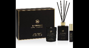 Riverdale - Geschenkset - Forest & Patchouli - Small - Zwart - Geurstokjes, geurkaars en huisparfum