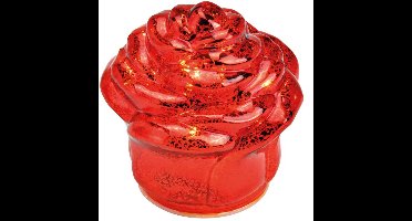 Roos met 7 led's met timer (B/H/D) 10x11x10cm