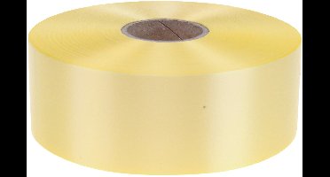 Krullint, cadeaulint, striklint, lichtgeel, 50 mm, 100 m